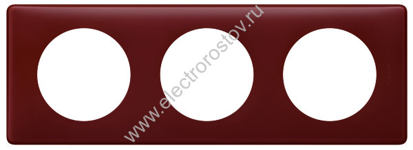 Celiane Перкаль бордо Рамка 3-ая (2+2+2 мод) Legrand