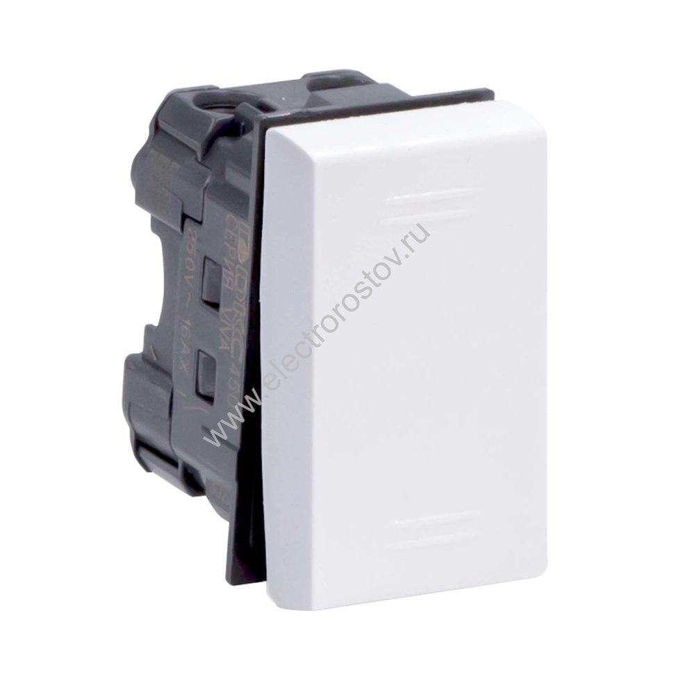 DKC Выключатель однополюсный, «Viva», 1 мод., белый