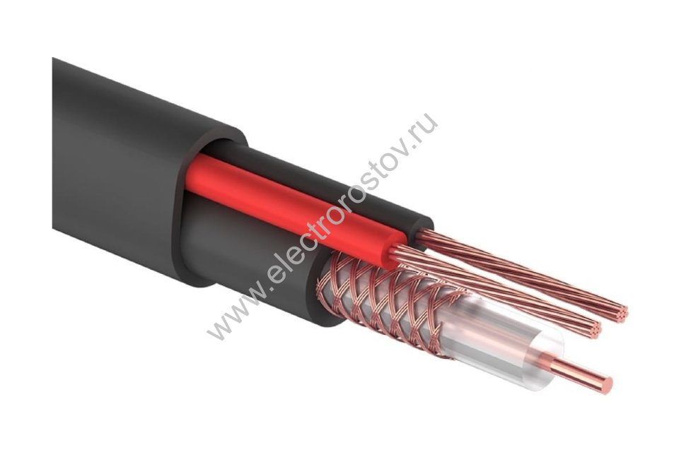 Кабель для видеонаблюдения медь КВК-2П+2х0,75 Cu outdoor RIPO