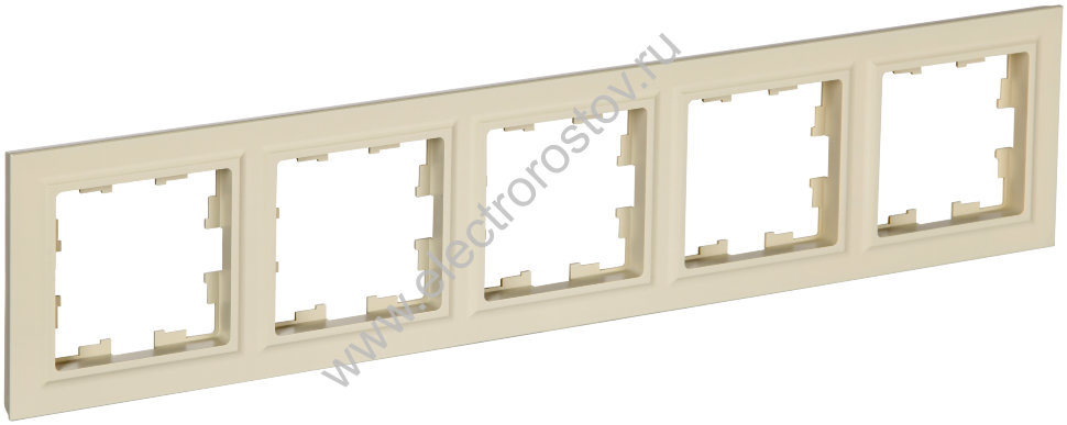 IEK BRITE BASE Бежевый Рамка 5-м РУ-5-БрКр