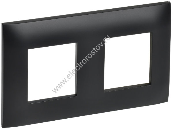 IEK SKANDY Черный Рамка 2-ая SK-F02Bl