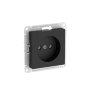 AtlasDesign Карбон Розетка 1-ая б/з без шторок с быстрозажим. клеммами Schneider Electric