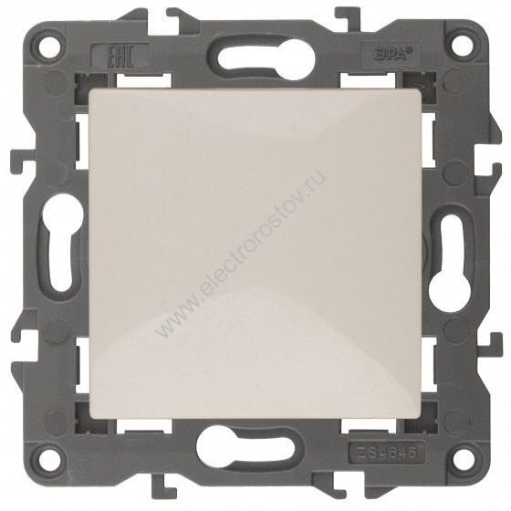 Elegance Слоновая кость Выключатель одноклавишный ЭРА