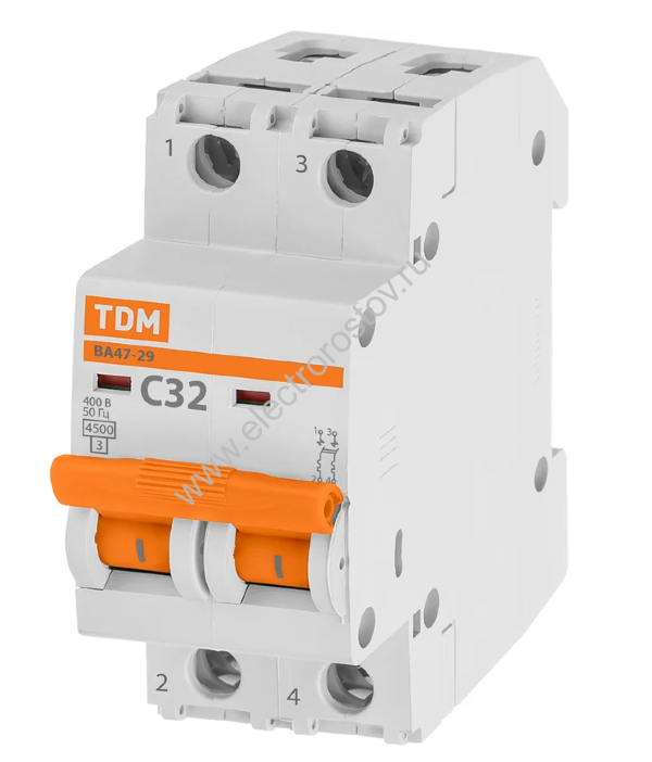 ВА 47-29 Автоматический выключатель 2Р С32 4,5кА TDM
