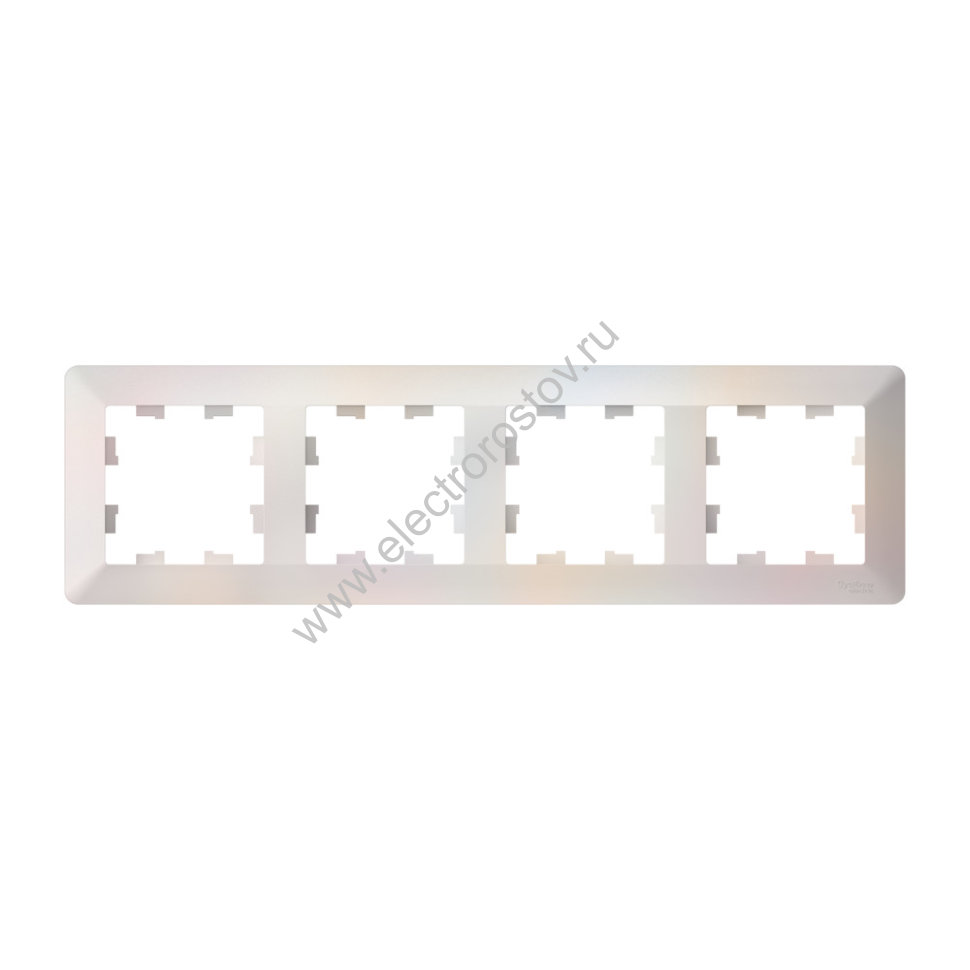 Systeme Electric AtlasDesign Air Жемчуг/дымчатый белый Рамка 4-ая