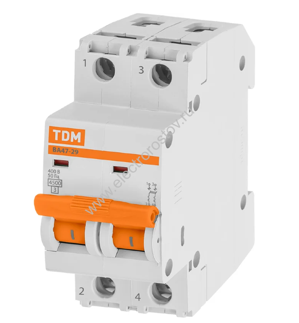 ВА 47-29 Автоматический выключатель 2Р С40 4,5кА TDM