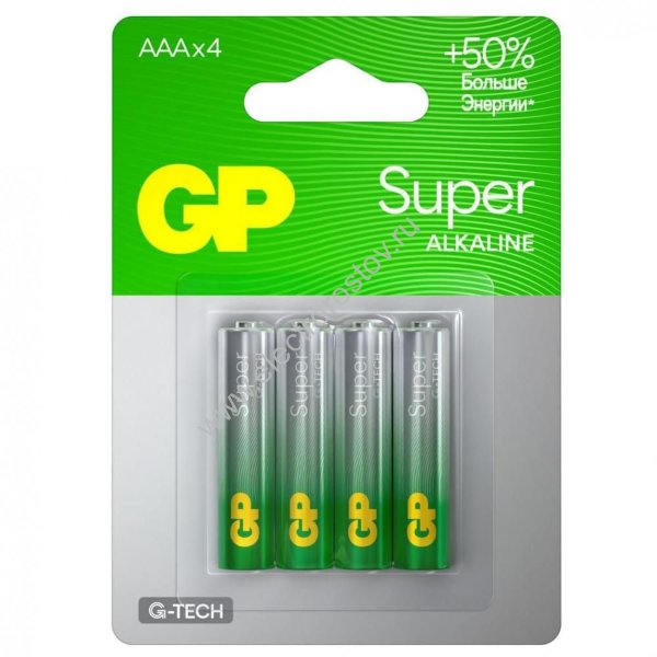 Батарейки AAA мизинчиковые (бл. 4шт) GP