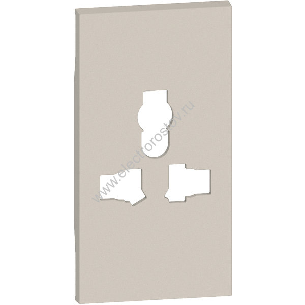 BT Living now Песочный Лицевая панель для розеток мультистандарт 2 мод