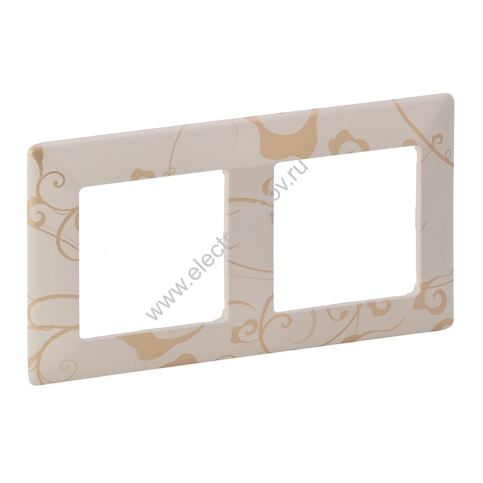 Valena LIFE Ампир бежевый Рамка 2-ая Legrand