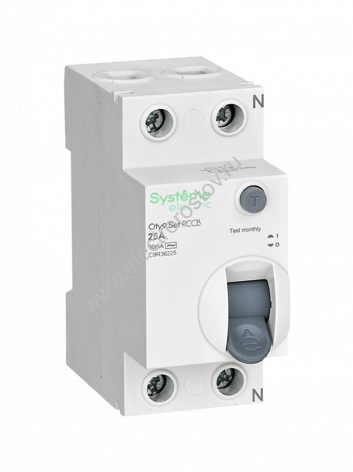 City9 Выключатель диф. тока (УЗО) 2п 25А 30 мА AC Systeme Electric