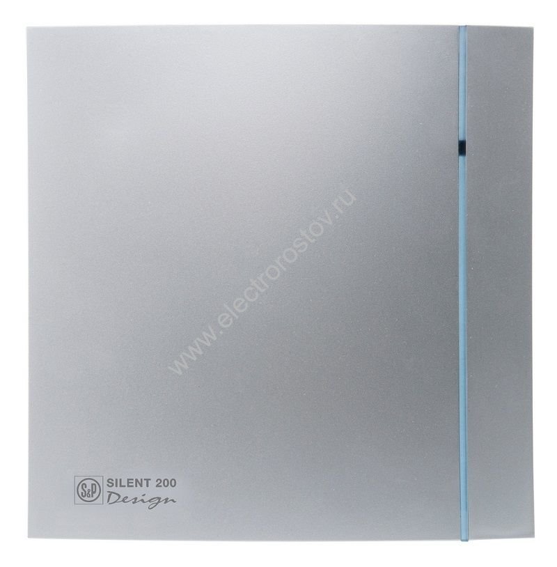 Вентилятор 100мм серебро 85 куб.м/ч, 8 Вт, малошумный Soler&Palau