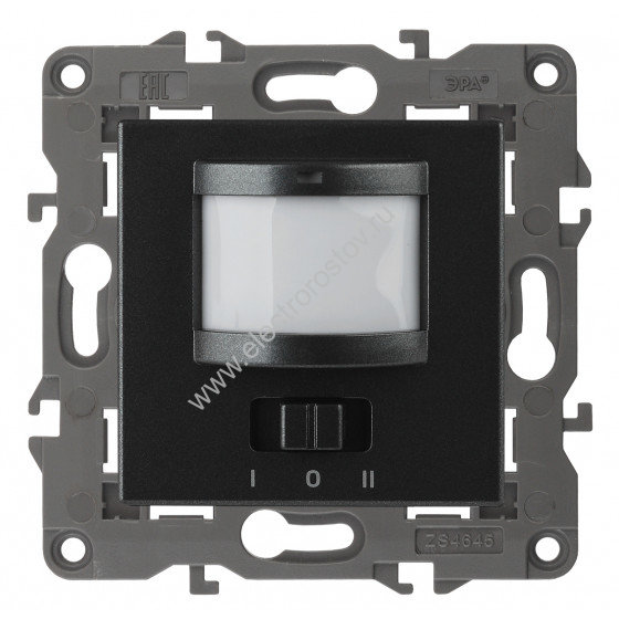 Elegance Антрацит Датчик движения 2-проводной, 180 - 250В, 200Вт ЭРА