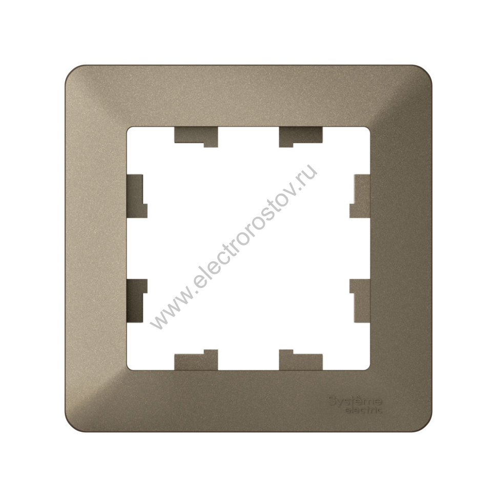 Systeme Electric AtlasDesign Air Шампань/дымчатый черный Рамка 1-ая