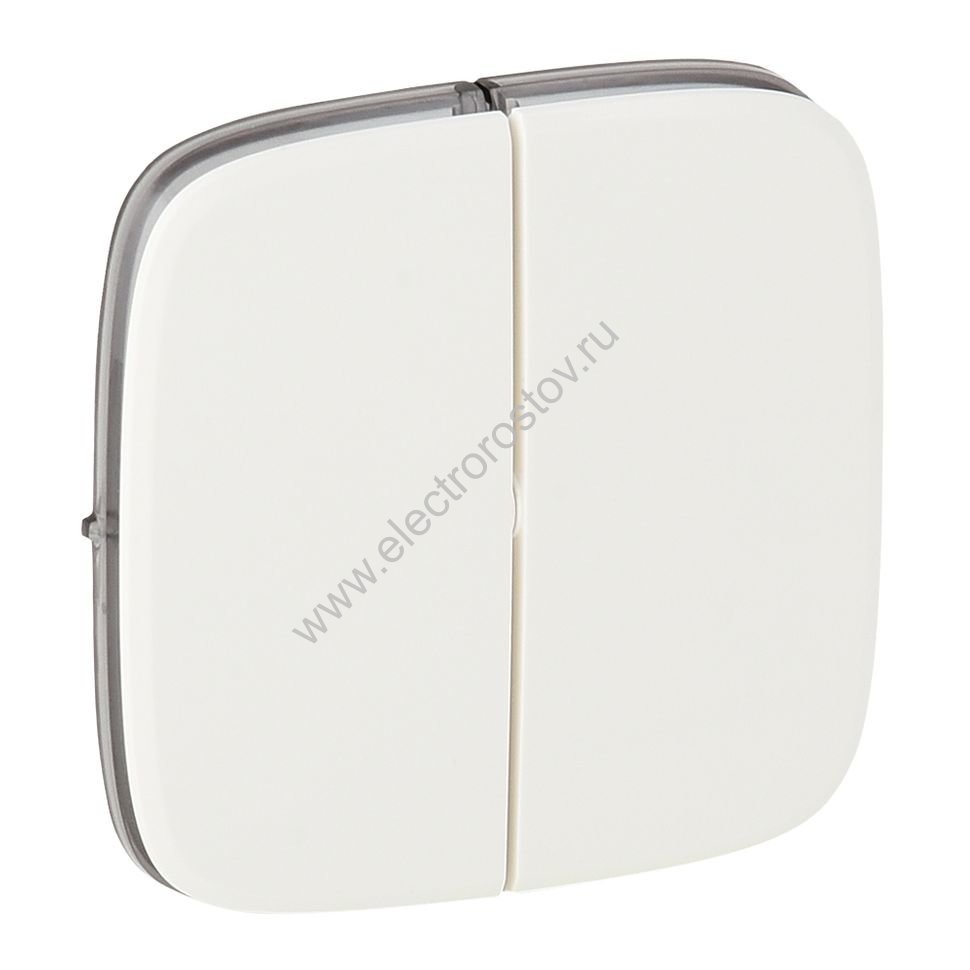 Valena Allure Белый Лицевая панель Выключатель 2-клавишный Legrand