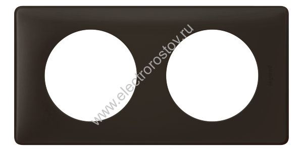 Celiane Перкаль черная Рамка 2-ая (2+2 мод) Legrand