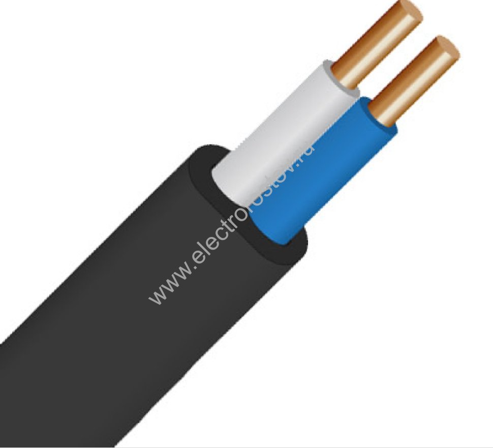 Кабель ВВГ-плоский нг(А) LS 2x6 ГОСТ