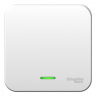 Blanca наруж Белый Выключатель 1-клавишный с подсветкой 10А, 250B, изолир. пластина Schneider Electr