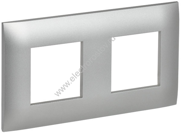 IEK SKANDY Серебряный Рамка 2-ая SK-F02S
