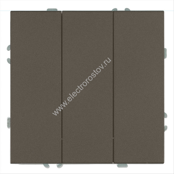 STEKKER Эмили Антрацит, soft touch Выключатель 3-клавишный