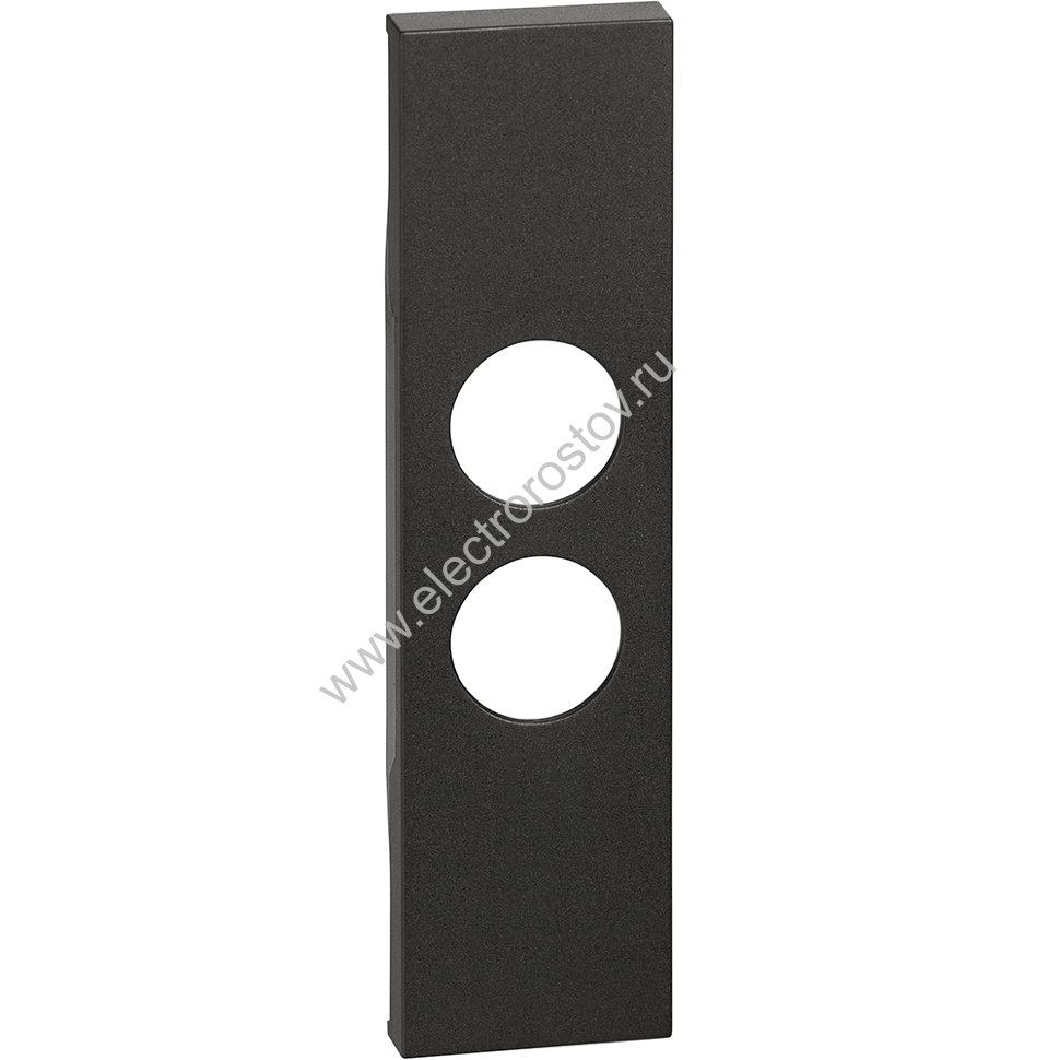 BT Living now Черный Лицевая панель для TV розеток с 2 отверстиями 1 мод