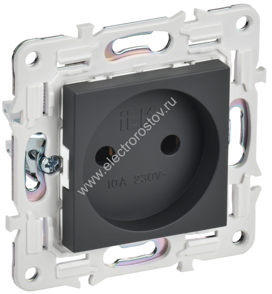IEK SKANDY Титан Розетка б/з 10А SK-R02T