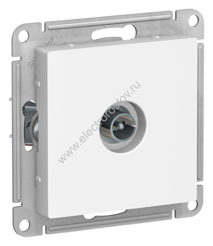 AtlasDesign Лотос Розетка антенная одиночная TV коннектор Schneider Electric