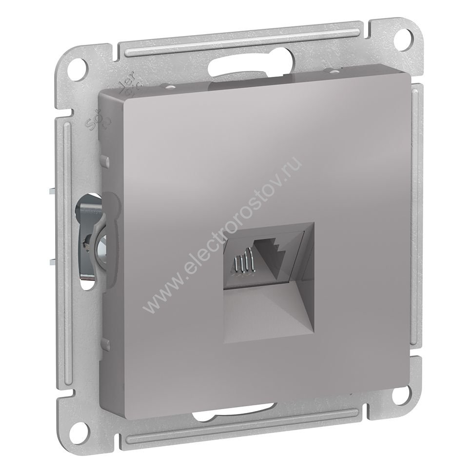 AtlasDesign Алюминий Розетка телефонная RJ11 Schneider Electric