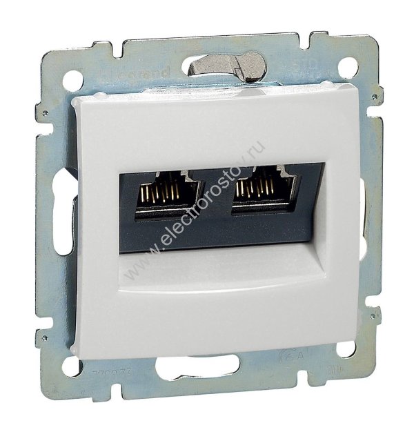 Valena Белый Розетка комп(RJ45) 2-ая 5кат.крепление винт(без лапок) Legrand