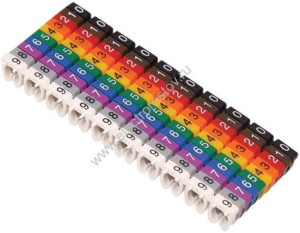 Маркер МКН комплект цифр 0-9 2.5мм (100шт) IEK