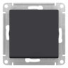 AtlasDesign Aqua Карбон Переключатель 1-клавишный IP44 Schneider Electric