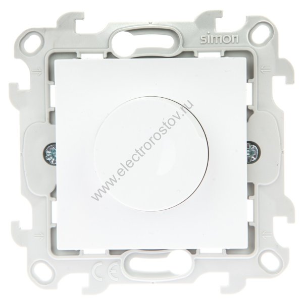 Simon 24 Белый Светорегулятор проходной, 40-450W Simon