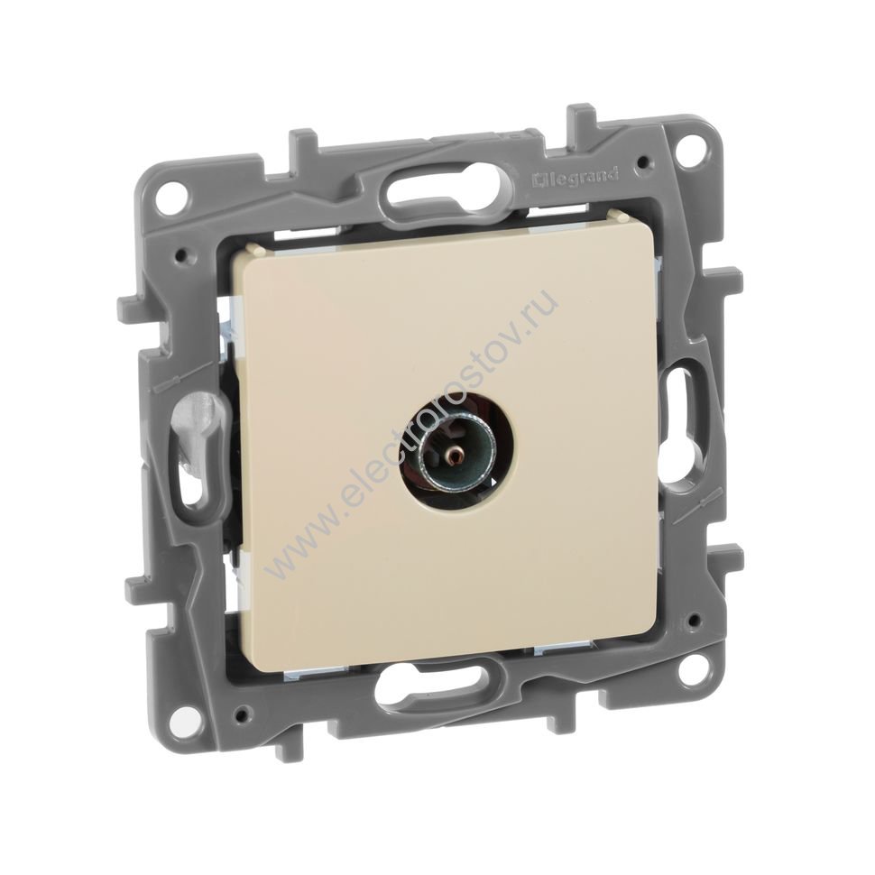 Etika Слоновая кость Розетка TV Legrand