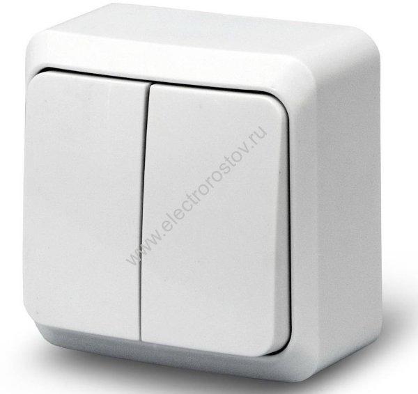 Юпитер Выключатель 2-клавишный Smartbuy