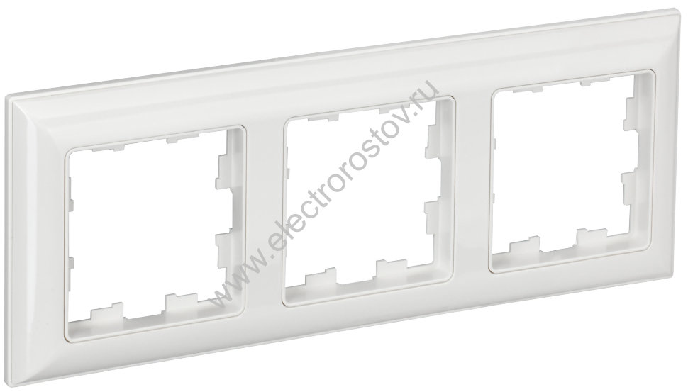 IEK BRITE DECOR Белый 3D-форма Рамка 3-м РУ-3-Бр