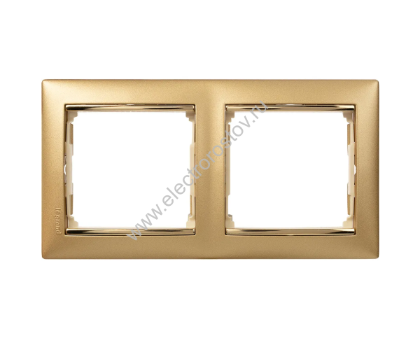 Valena Матовое золото/Золотой штрих Рамка 2-ая Legrand