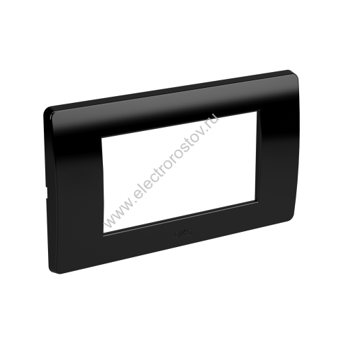 DKC Рамка на 4 модуля, черная