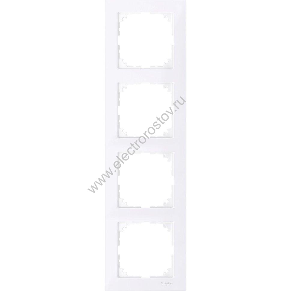 Merten SM M-Pure Бриллиантовый Бел Рамка 4-ая Schneider Electric