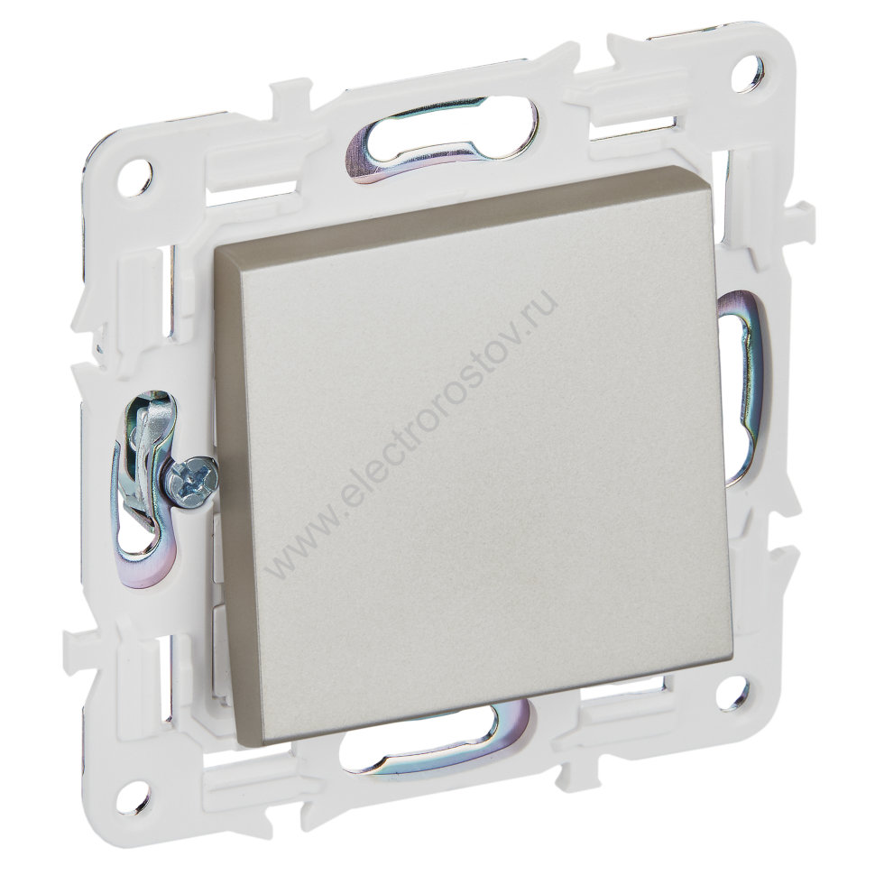 IEK SKANDY Шампань Выключатель 1-клавишный перекрестный 10А SK-V03Sh