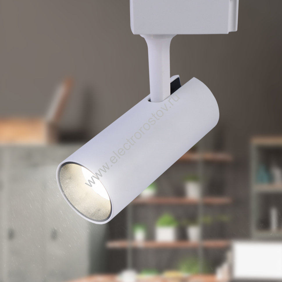 ЭРА Трековый светильник однофазный TR5-20 COB WH 20 ватт 4000К 1400Лм белый