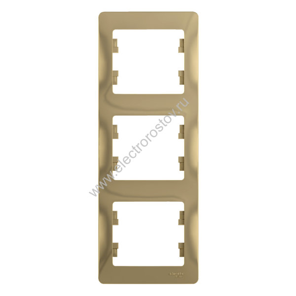 Glossa Титан Рамка 3-ая вертикальная Schneider Electric