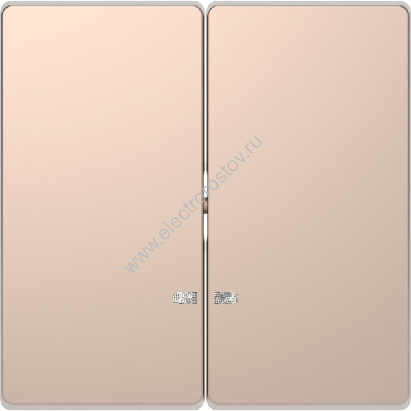 Schneider Electric Merten D-Life Шампань Клавиша 2-ая с линзой для LED модуля