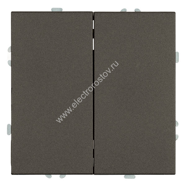 STEKKER Эмили Антрацит, soft touch Переключатель 2-клавишный