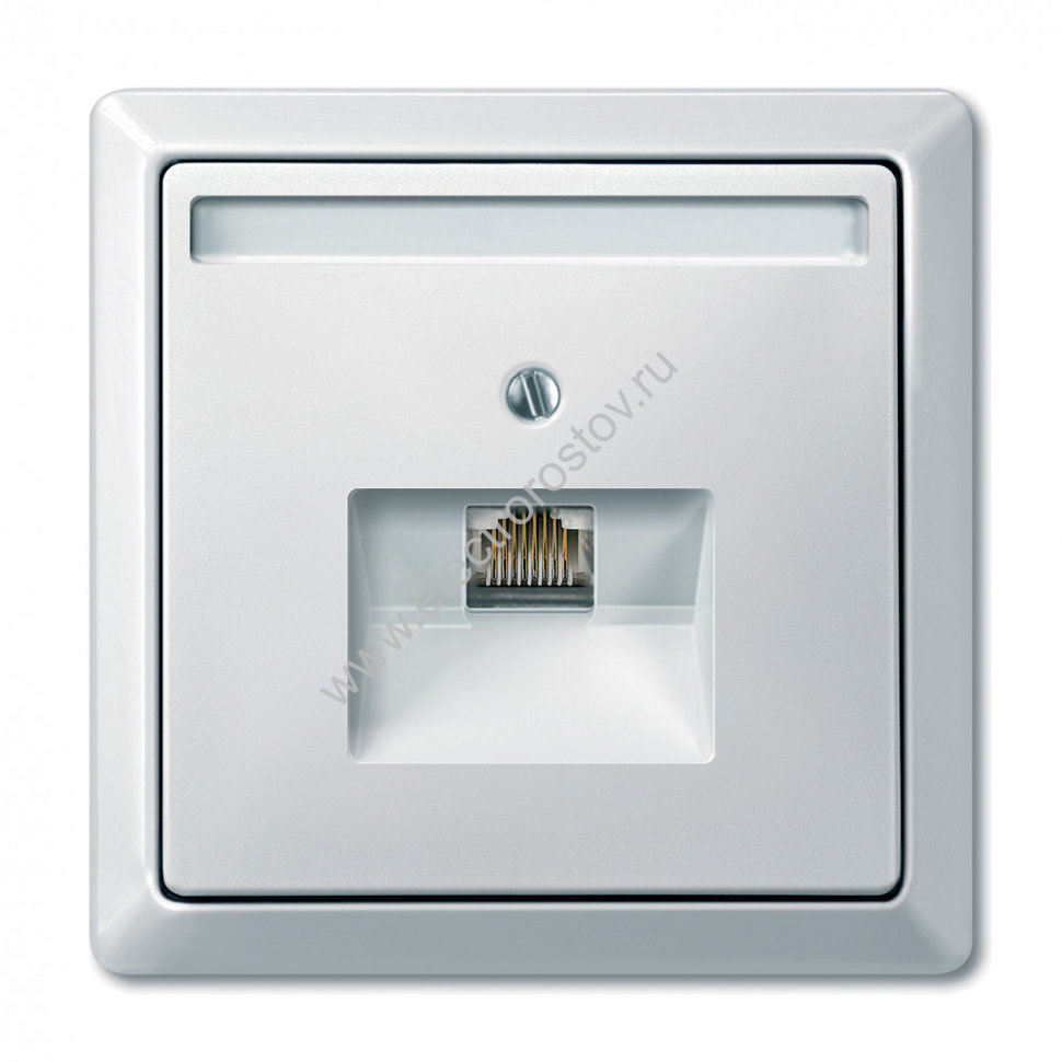 Schneider Electric Merten SD Бел Накладка розетки ТЛФ/комп 1-ой наклонной (термопласт)