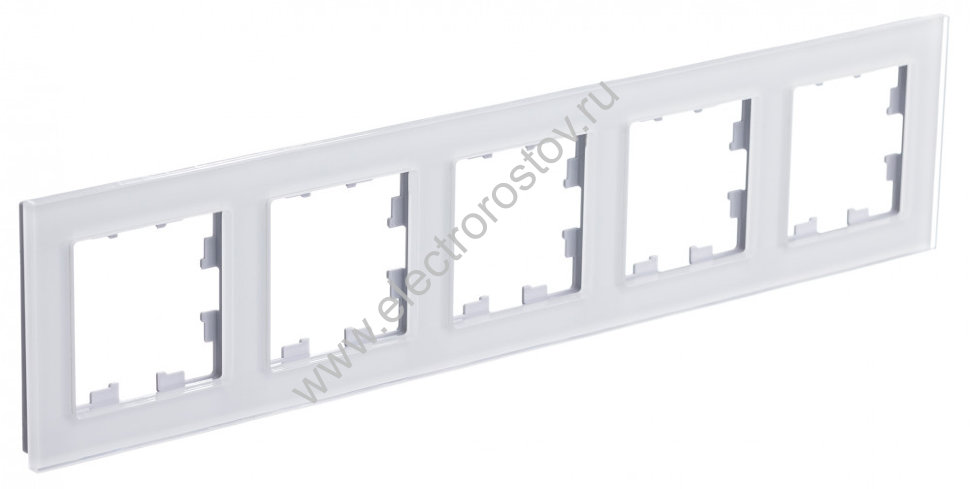 AtlasDesign Nature Стекло белый Рамка 5-ая Schneider Electric