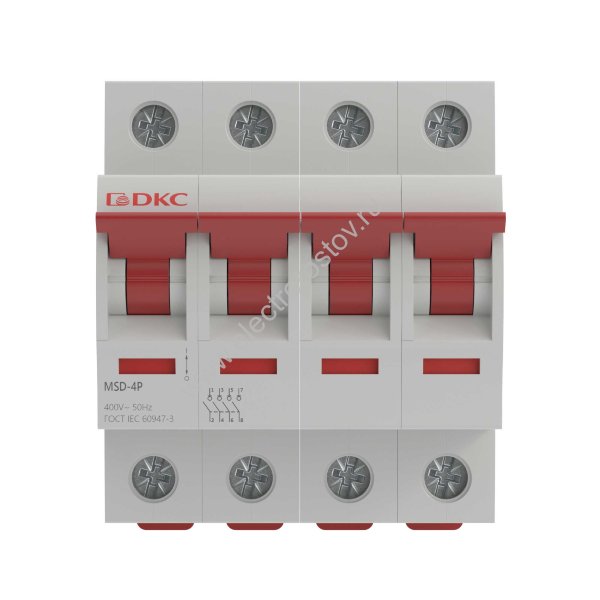 DKC YON max Выключатель нагрузки модульный MSD 4P 63A