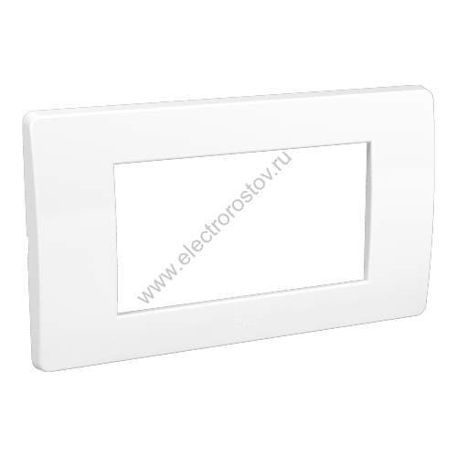 DKC Рамка на 4 модуля, белая, RAL9010