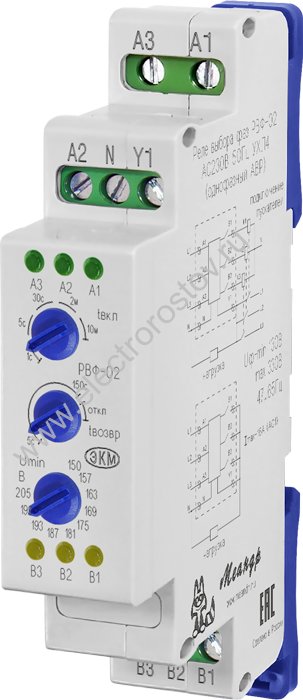 Реле контроля выбора фаз РВФ-02 Меандр