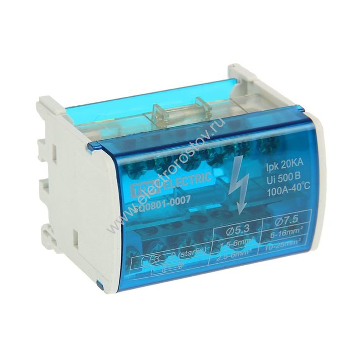 Кросс-модуль на DIN-рейку 2х7групп TDM