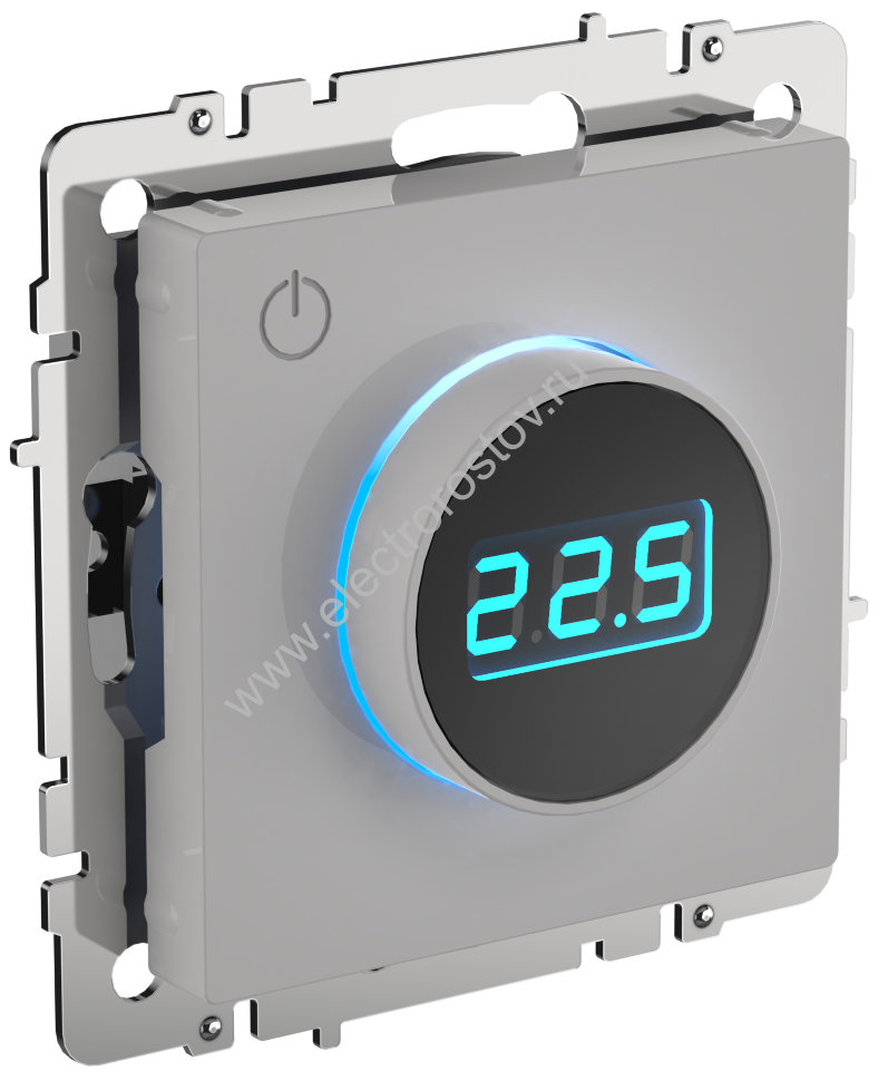 IEK BRITE BASE Белый Термостат электронный с инд. ТС10-1-БрБ (терморегулятор)