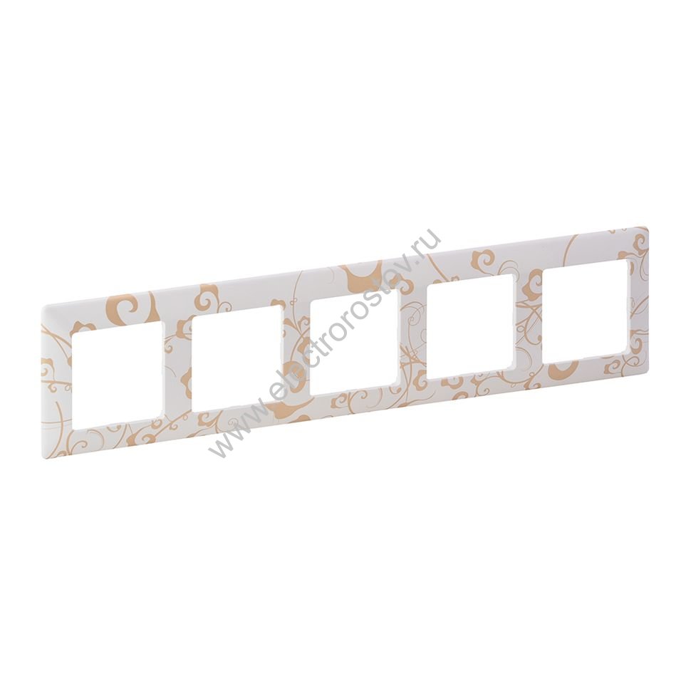 Valena LIFE Ампир белый Рамка 5-ая Legrand